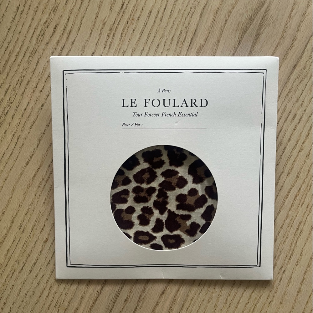 Sezane Leopard Print Scarf